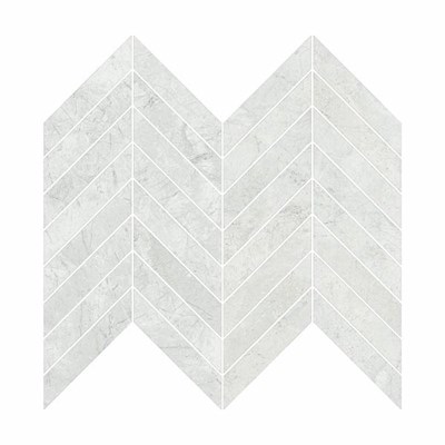 White Mosaico Chevron R
